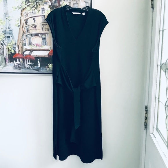 Isaac Mizrahi Stretch Pebble Dress with Self-belt - Picture 1 of 5